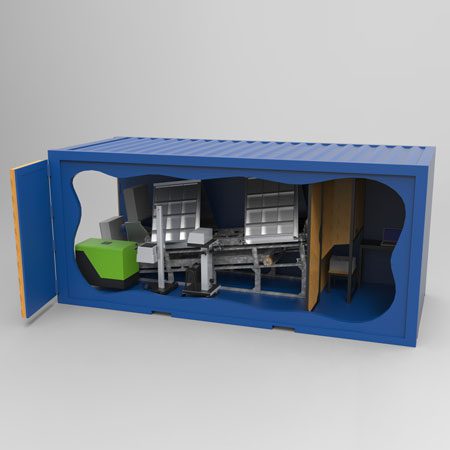 BM81 Container koncept - 3D illustration